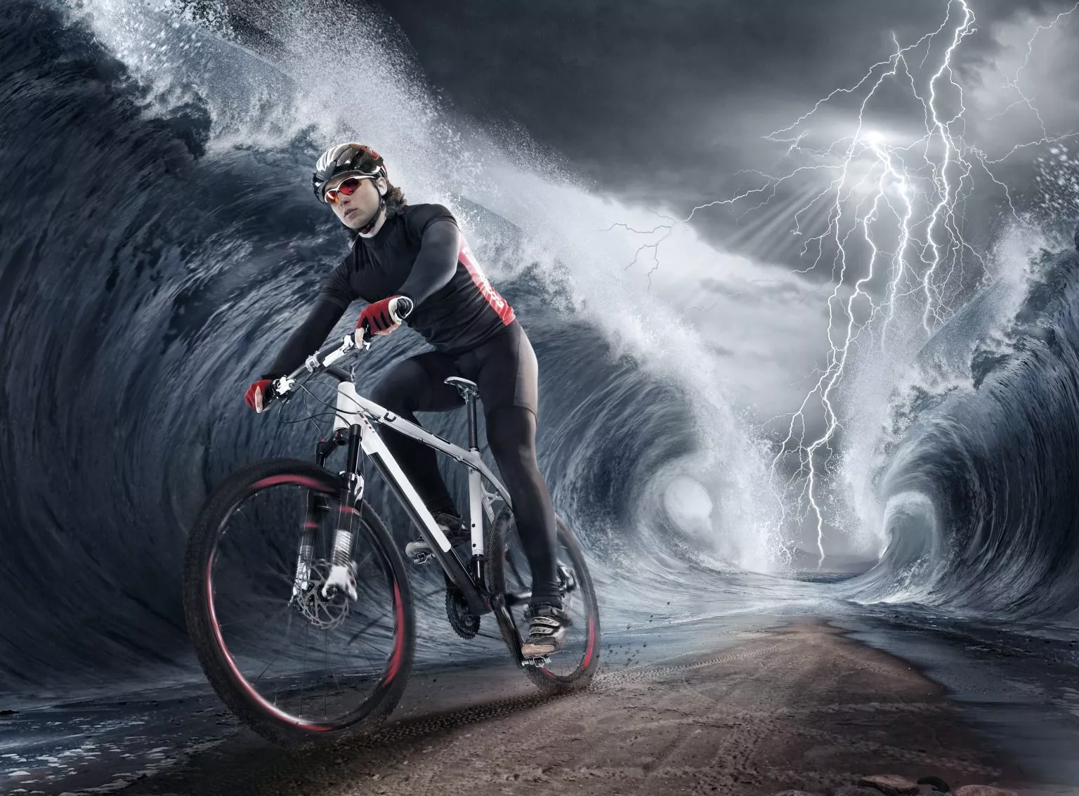 Is it safe to cycle during a storm IBOMBO Public Bike Repair